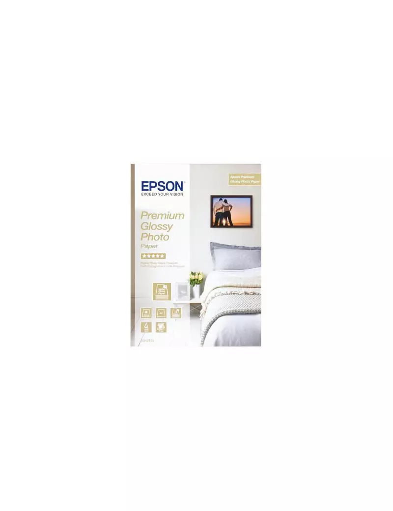 Carta Fotografica Premium Best Epson S042155 - A4 - Lucida (Conf. 15)