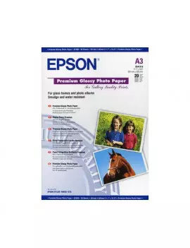 Carta Fotografica Premium Best Epson S041315 - A3 - Lucida (Conf. 20)