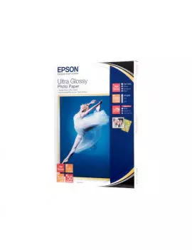 Carta Fotografica Ultra Epson S041944 - 13x18 cm - 300 g - Ultra Lucida (Conf. 50)