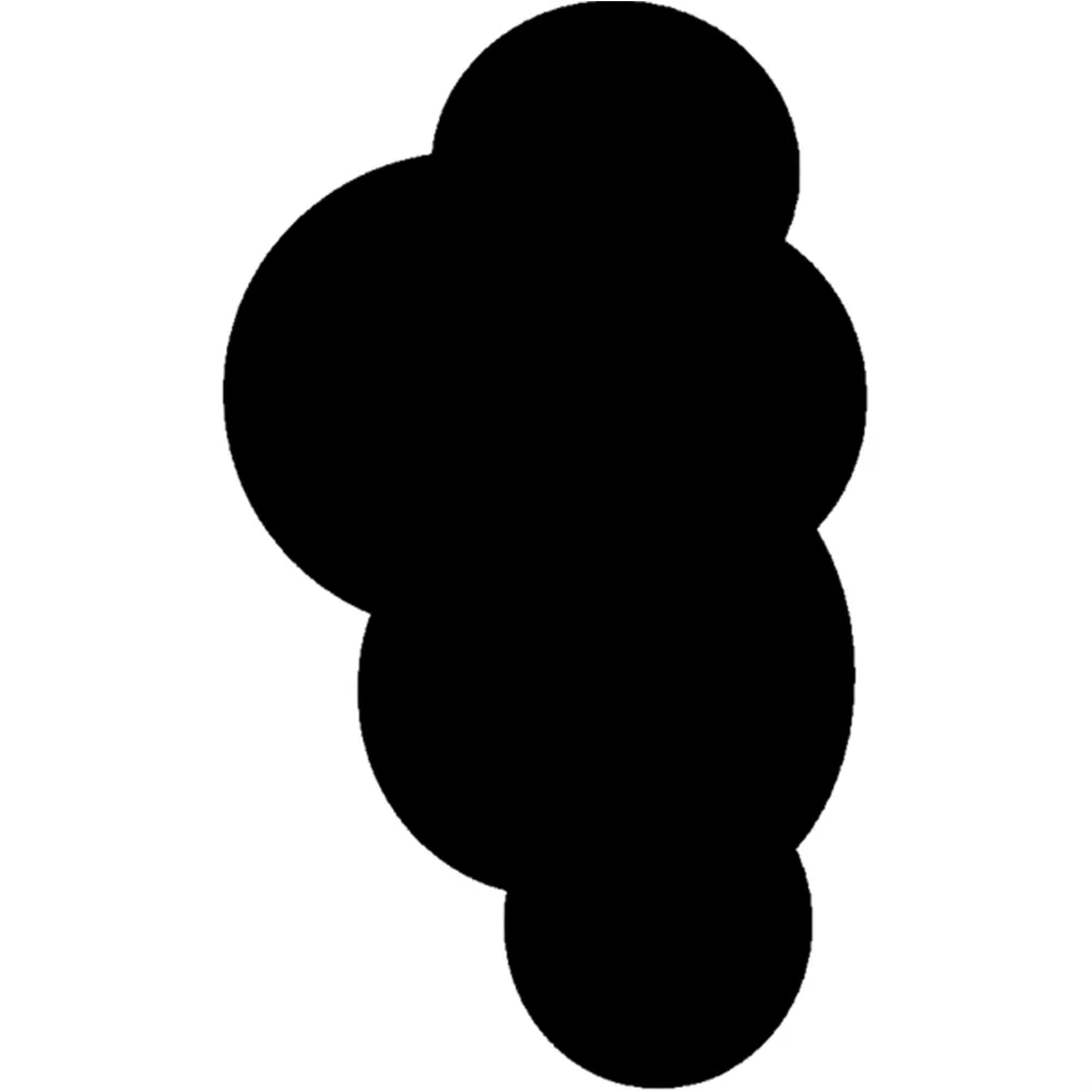 Lavagna da Parete Silhouette Securit - 50x30 cm - Nuvola - FB-CLOUD (Nero)