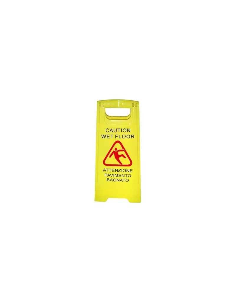 Segnalatore Pavimento Bagnato La Piacentina - 30x62 cm - 0466 (Giallo) Segnalatore Pavimento Bagnato La Piacentina - 30x62 cm - 0466 (Giallo)