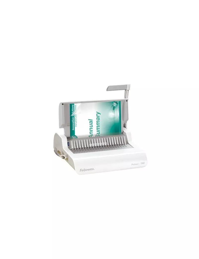 Rilegatrice a Dorsi Plastici Pulsar Plus 300 Fellowes - 300 Fogli - 5627601 (Bianco) Rilegatrice a Dorsi Plastici Pulsar Plus 300 Fellowes - 300 Fogli - 5627601 (Bianco)