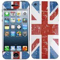 Screen Protector Adesivo Fronte e Retro Bandiera U.K. per iPhone 5