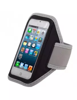 Fascia da Braccio Sportiva Armband per iPhone 4 4S 5 5S (Grigio)