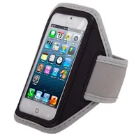 Fascia da Braccio Sportiva Armband per iPhone 4 4S 5 5S (Grigio)
