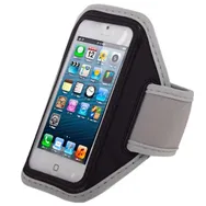 Fascia da Braccio Sportiva Armband per iPhone 4 4S 5 5S (Grigio)