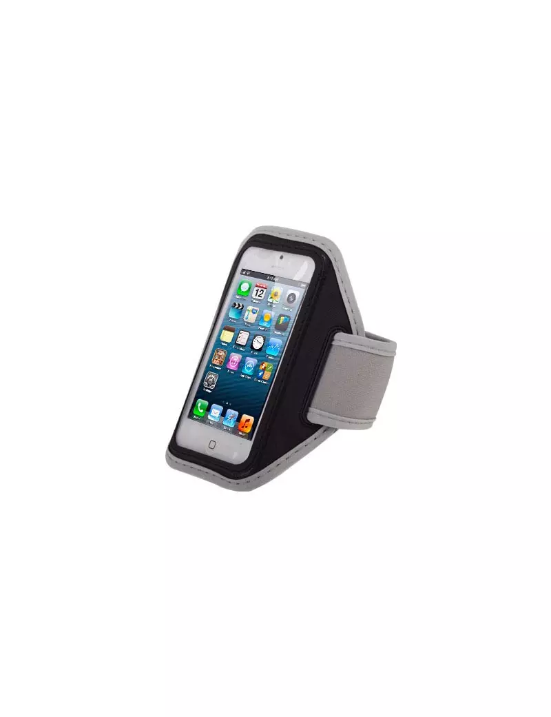 Fascia da Braccio Sportiva Armband per iPhone 4 4S 5 5S (Grigio)