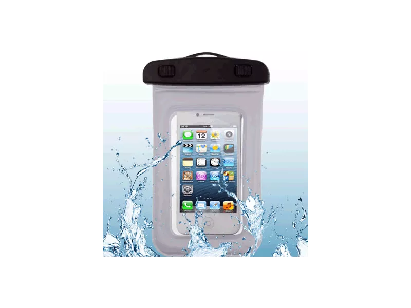 Custodia Impermeabile per Apple iPhone 5 5C 5S (Bianco e Nero)