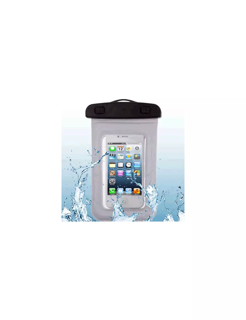 Custodia Impermeabile per Apple iPhone 5 5C 5S (Bianco e Nero)