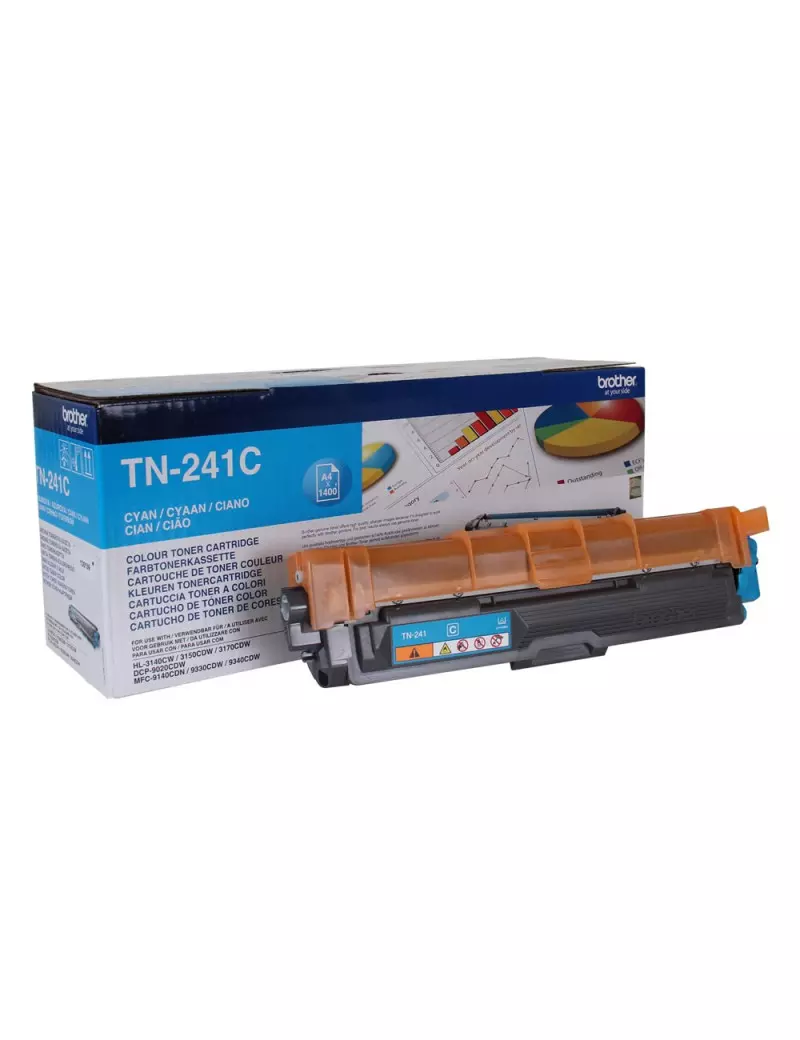 Toner Originale Brother TN-241C (Ciano 1400 pagine)