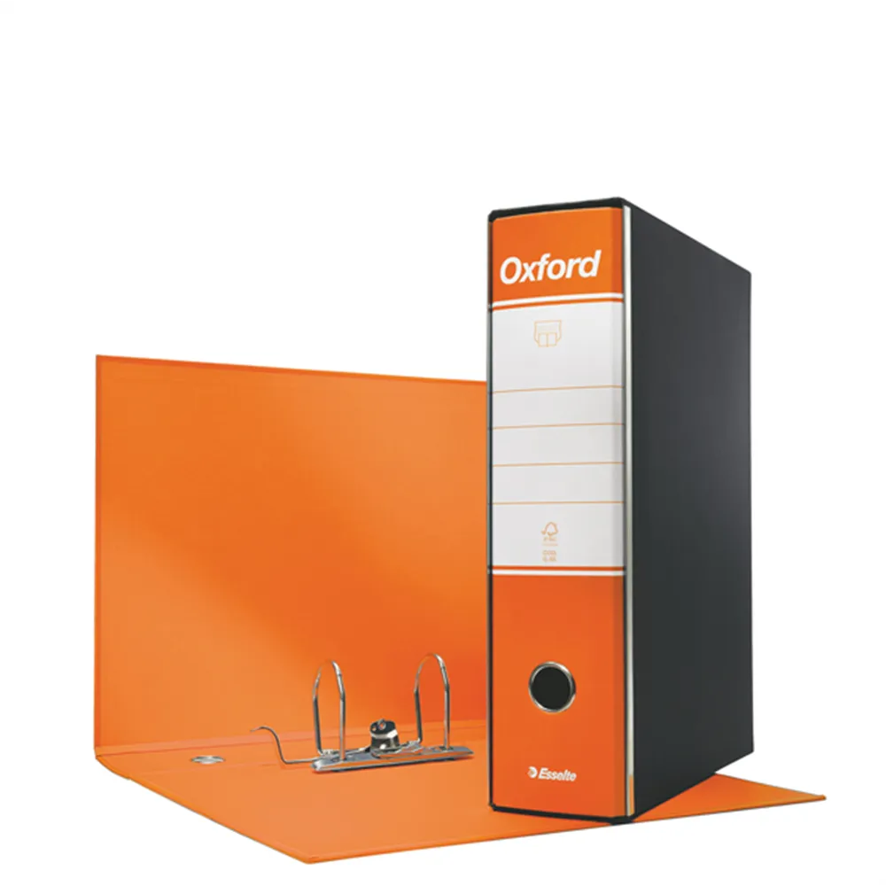 Registratore Oxford G85 Esselte - Protocollo - Dorso 8 - 23x33 cm - 390785200 (Arancione Conf. 6)
