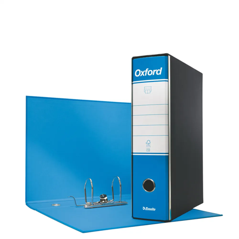 Registratore Oxford G85 Esselte - Protocollo - Dorso 8 - 23x33 cm - 390785800 (Azzurro Conf. 6)
