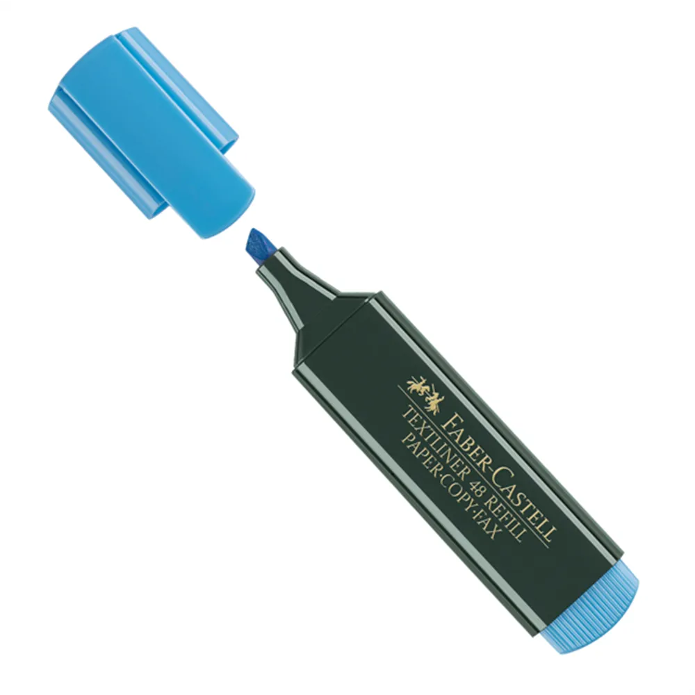 Evidenziatore Textliner 48 Refill Faber Castell - 154851 (Azzurro Conf. 10)