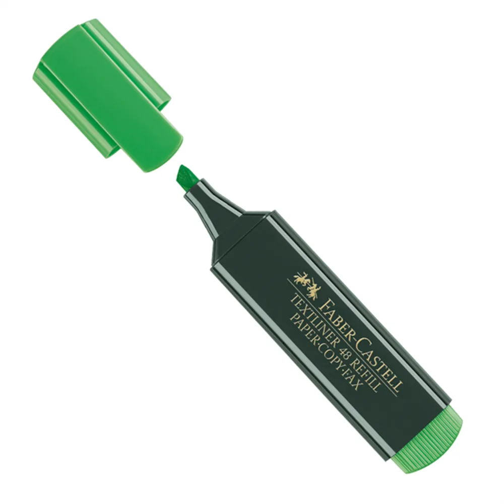Evidenziatore Textliner 48 Refill Faber Castell - 154863 (Verde Conf. 10)