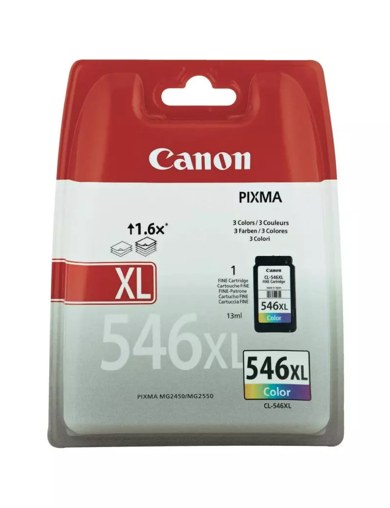 Cartuccia Originale Canon CL-546XL 8288B001 (Colore 300 pagine) Cartuccia Originale Canon CL-546XL 8288B001 (Colore 300 pagine)