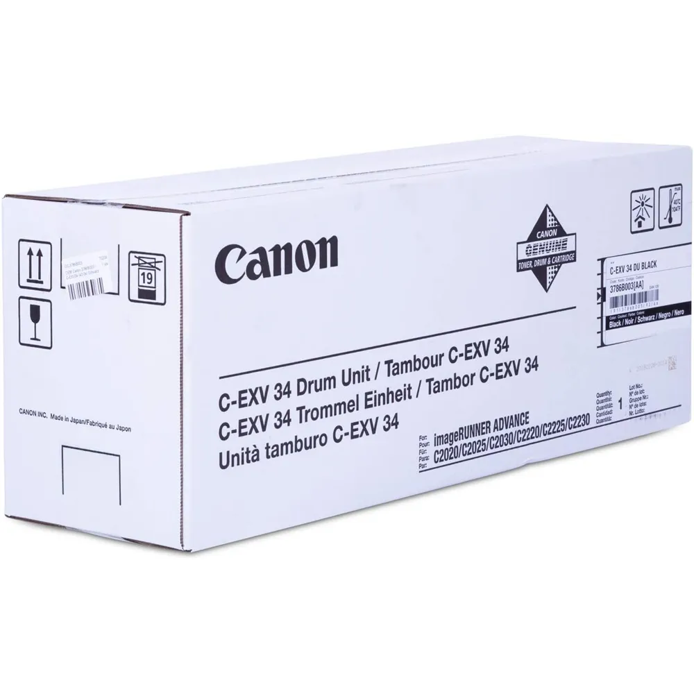 Tamburo Originale Canon C-EXV34dbk 3786B003 (Nero 43000 pagine)