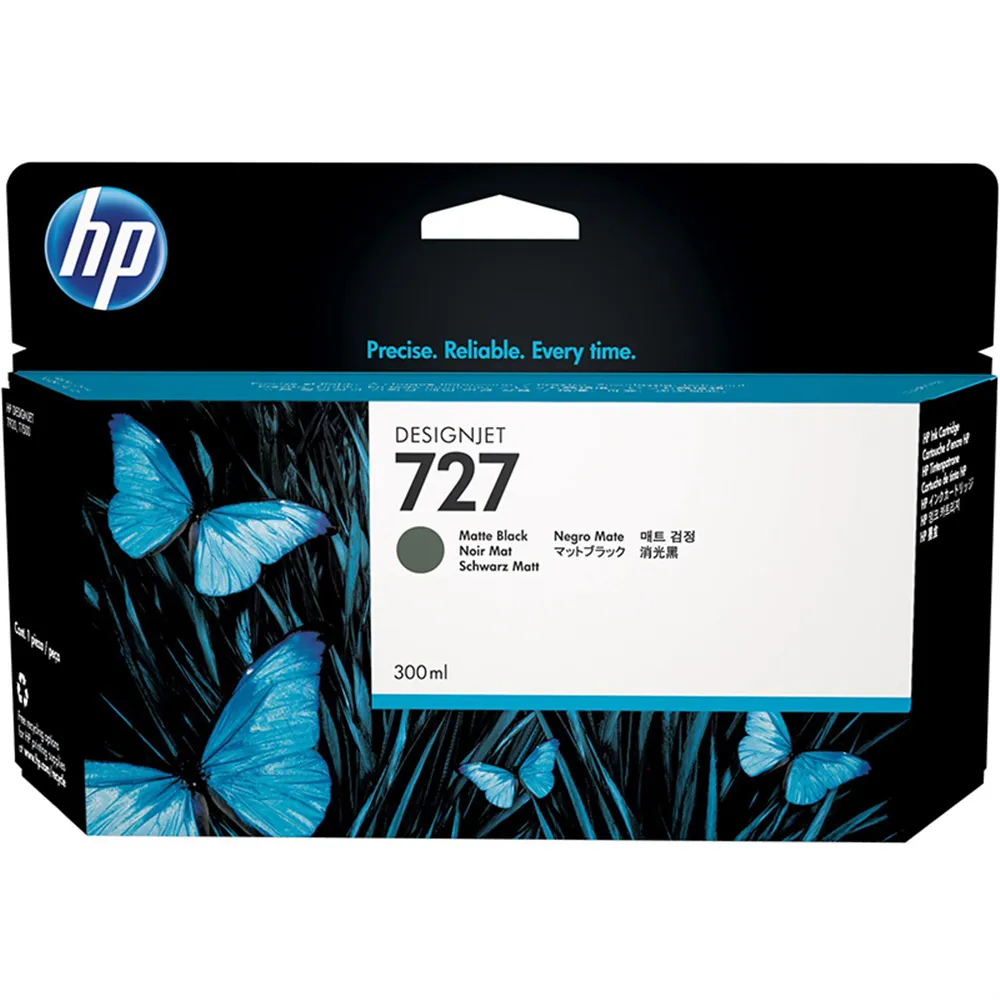 Cartuccia Originale HP C1Q12A 727 (Nero Opaco 300 ml)