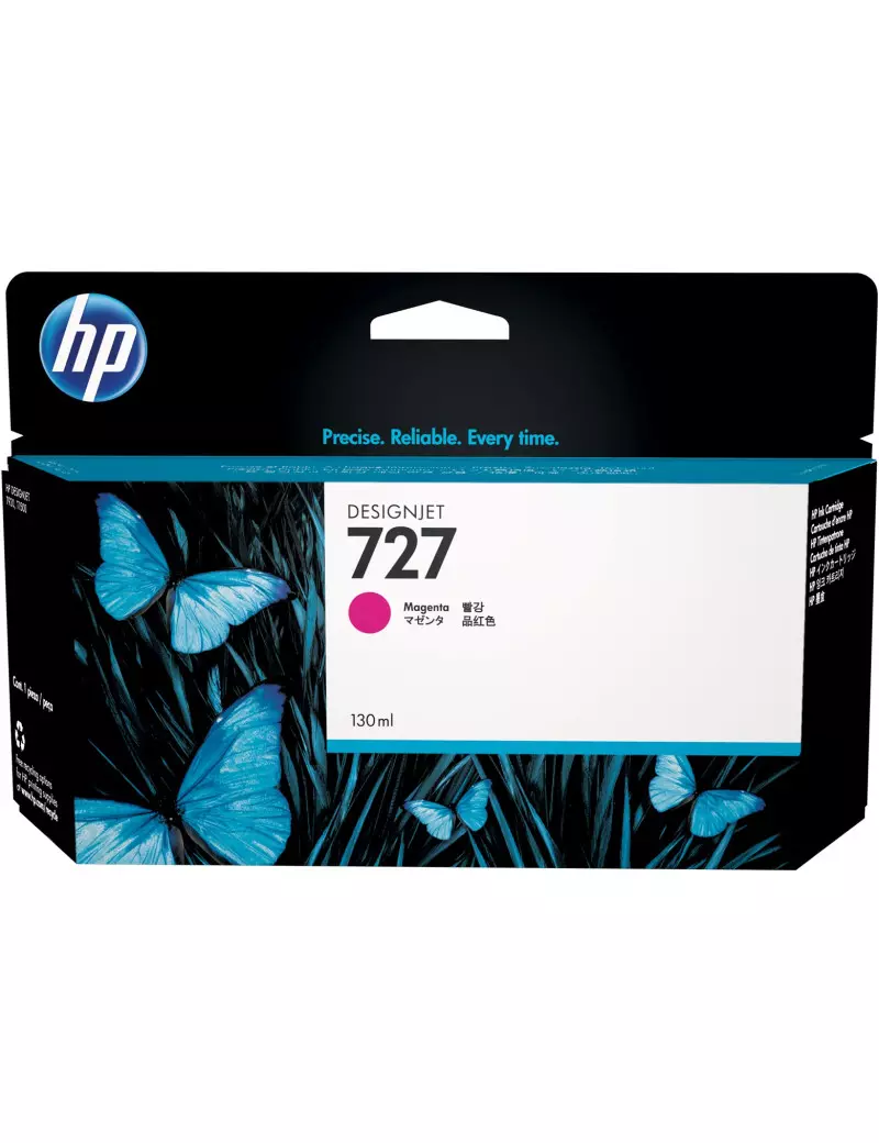 Cartuccia Originale HP B3P20A 727 (Magenta 130 ml)