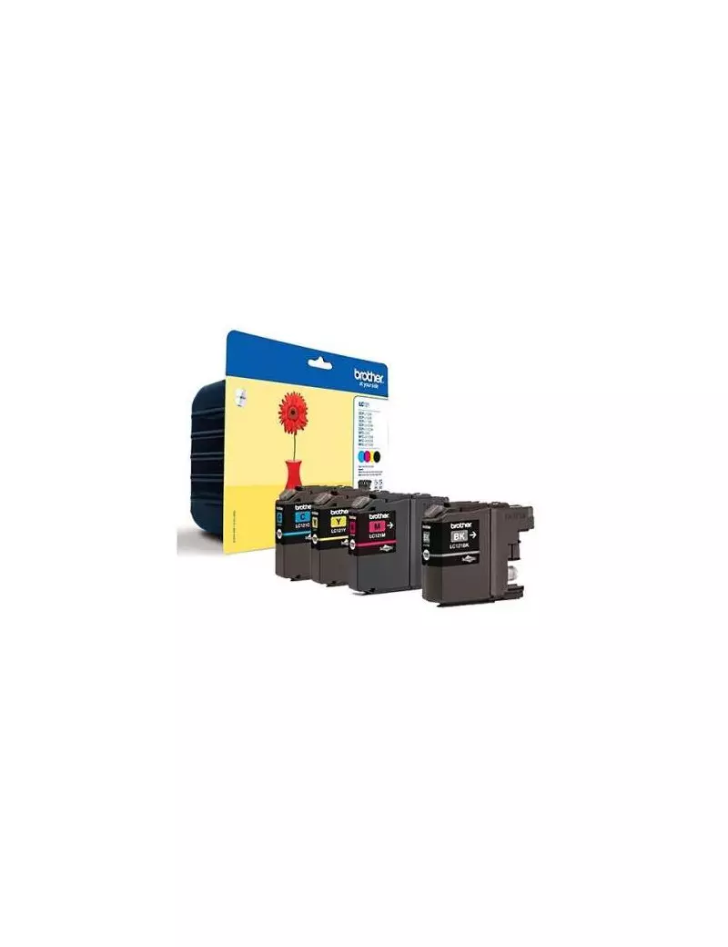 Multipack Cartucce Originali Brother LC-121VALBPDR (Nero e Colori Conf. 4) Multipack Cartucce Originali Brother LC-121VALBPDR (Nero e Colori Conf. 4)