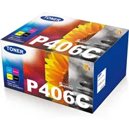 Multipack Toner Originali Samsung CLT-P406C SU375A (Nero e Colori Conf. 4)