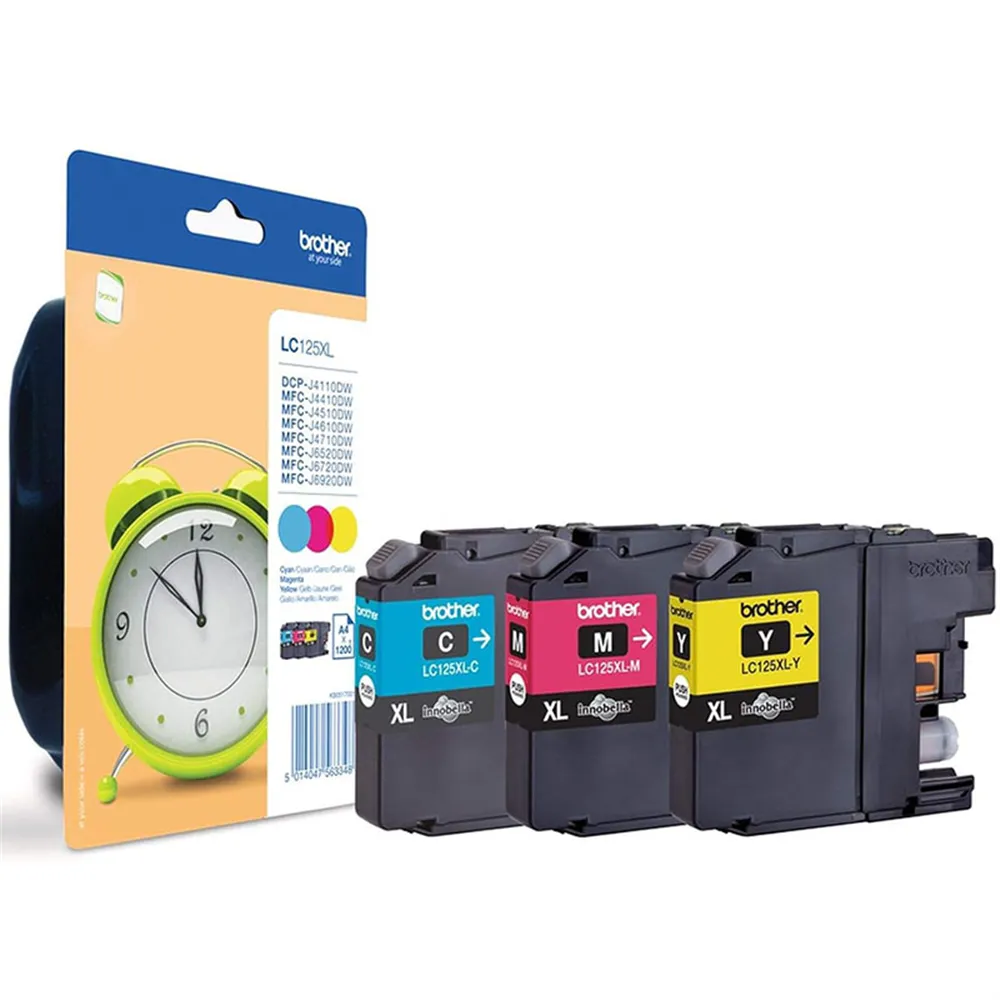Multipack Cartucce Originali Brother LC-125XLRBWBPDR (Colori Conf. 3)