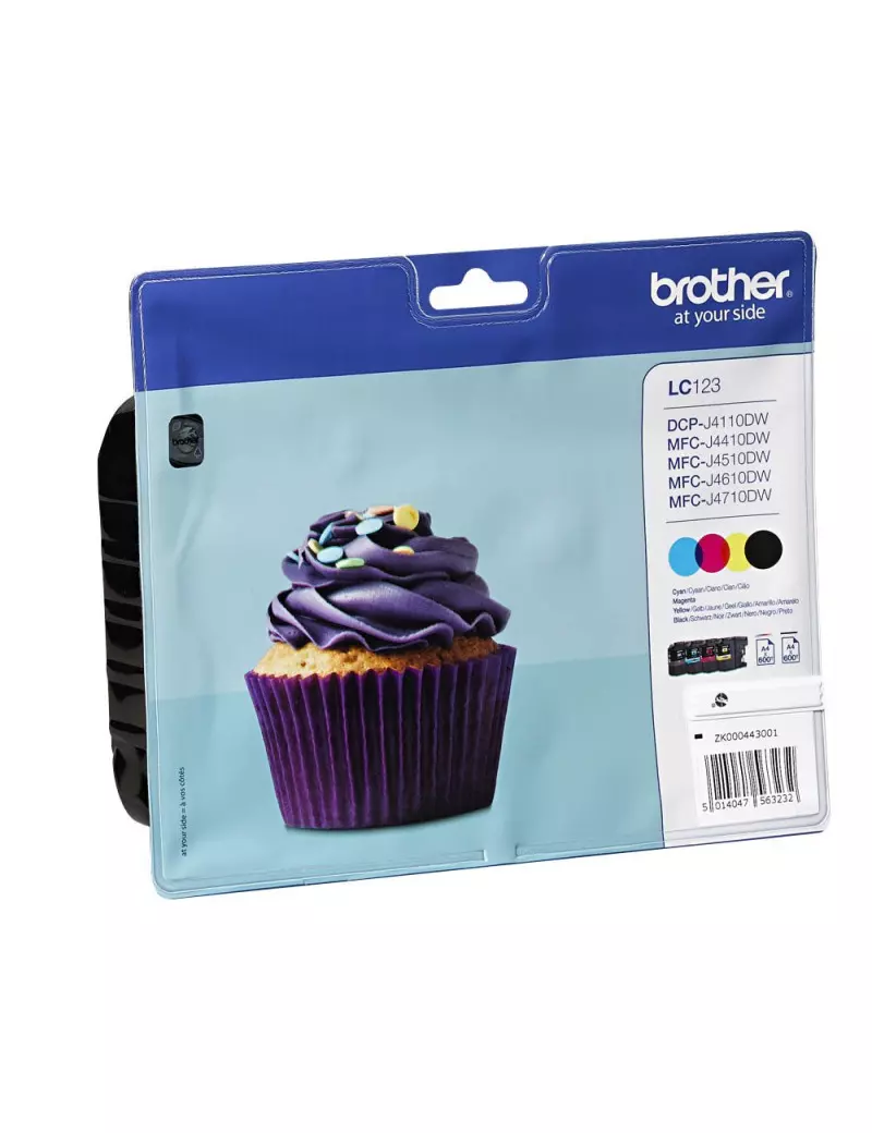 Multipack Cartucce Originali Brother LC-123VALBPDR (Nero e Colori Conf. 4)