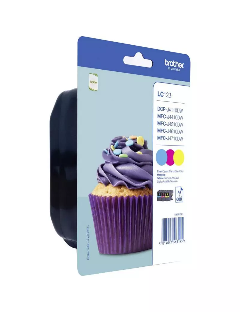 Multipack Cartucce Originali Brother LC-123RBWBPDR (Colori Conf. 3) Multipack Cartucce Originali Brother LC-123RBWBPDR (Colori Conf. 3)