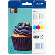 Multipack Cartucce Originali Brother LC-123BKBP2DR (Nero Conf. 2)