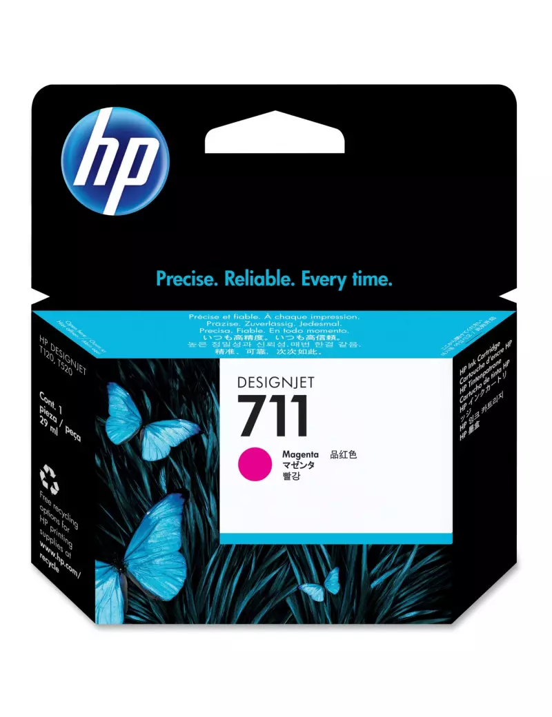 Cartuccia Originale HP CZ131A 711 (Magenta 29 ml) Cartuccia Originale HP CZ131A 711 (Magenta 29 ml)