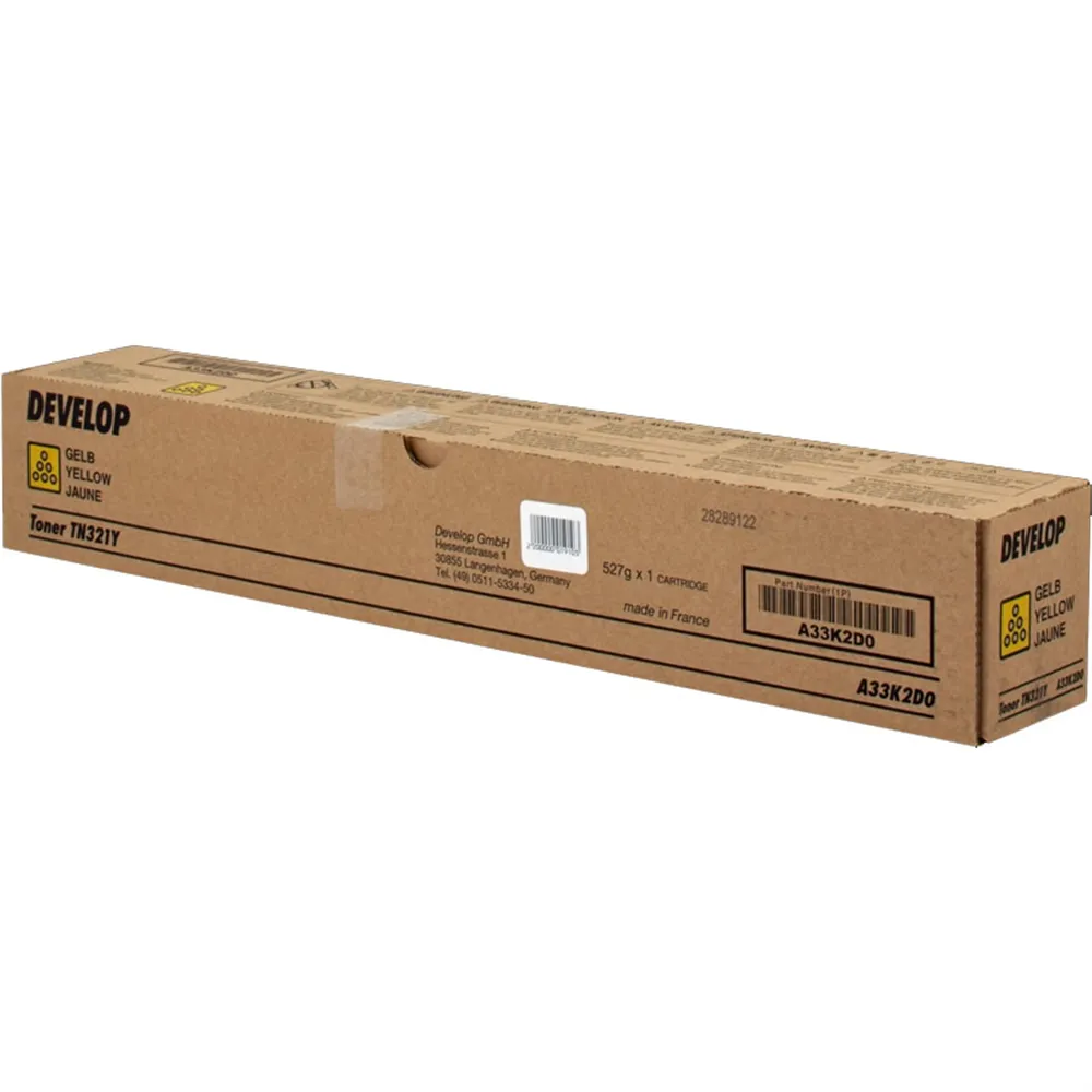Toner Originale Develop TN321Y A33K2D0 (Giallo 25000 pagine)