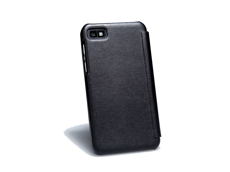Cover Flip a Portafoglio Orizzontale per BlackBerry Z10 (Nero)