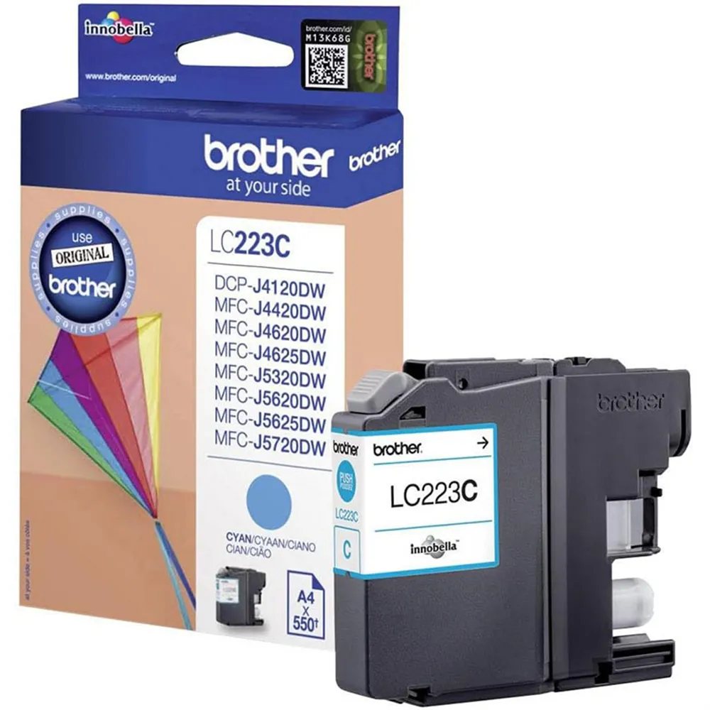 Cartuccia Originale Brother LC-223C (Ciano 550 Pagine)