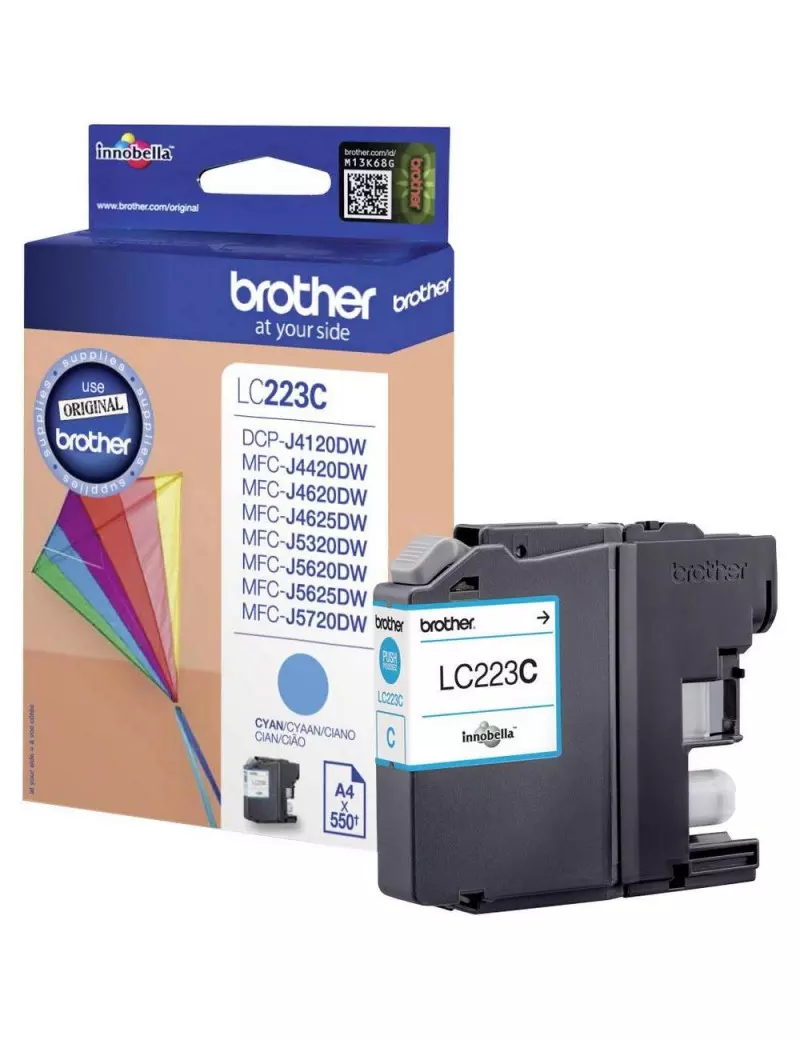 Cartuccia Originale Brother LC-223C (Ciano 550 Pagine)