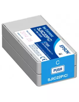 Cartuccia Originale Epson S020602 SJIC22P/C (Ciano 32,5 ml)