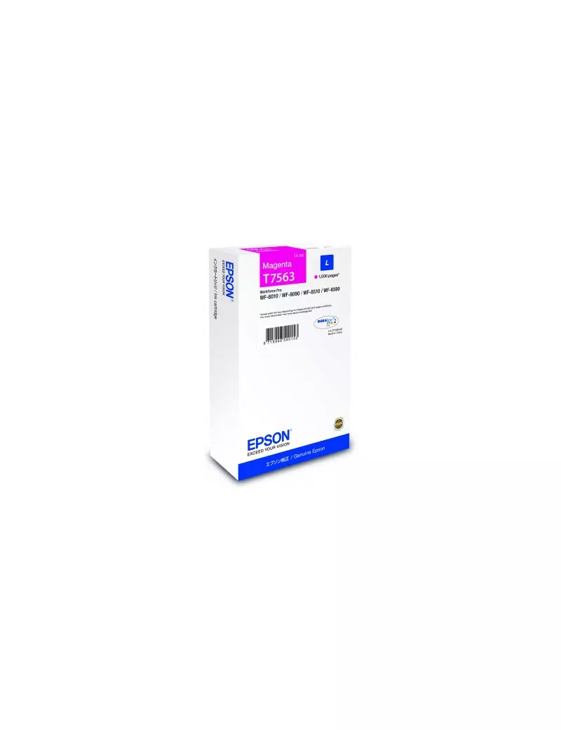 Cartuccia Originale Epson T756340 (Magenta 1500 pagine) Cartuccia Originale Epson T756340 (Magenta 1500 pagine)
