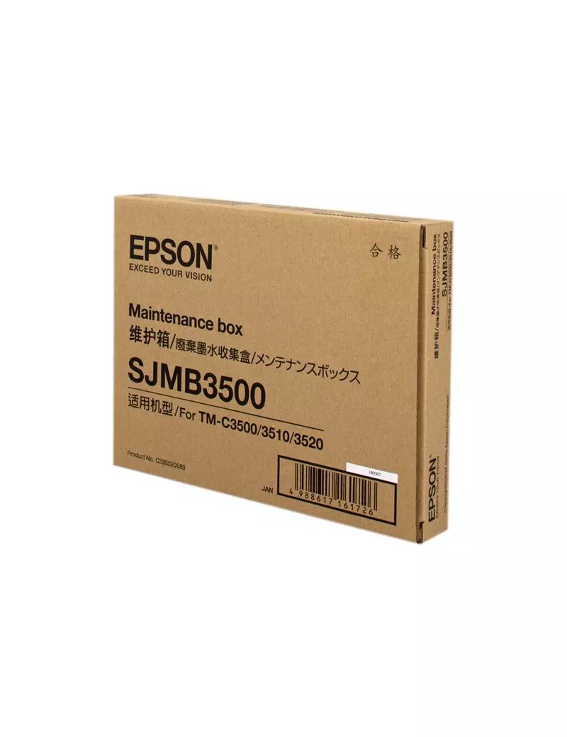 Tanica di Manutenzione Originale Epson S020580 SJMB3500 Tanica di Manutenzione Originale Epson S020580 SJMB3500