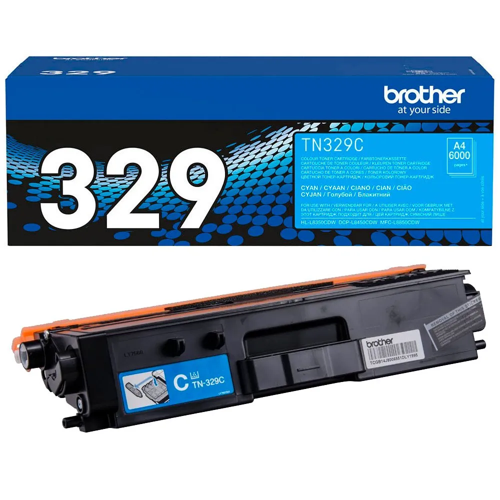 Toner Originale Brother TN-329C (Ciano 6000 Pagine)