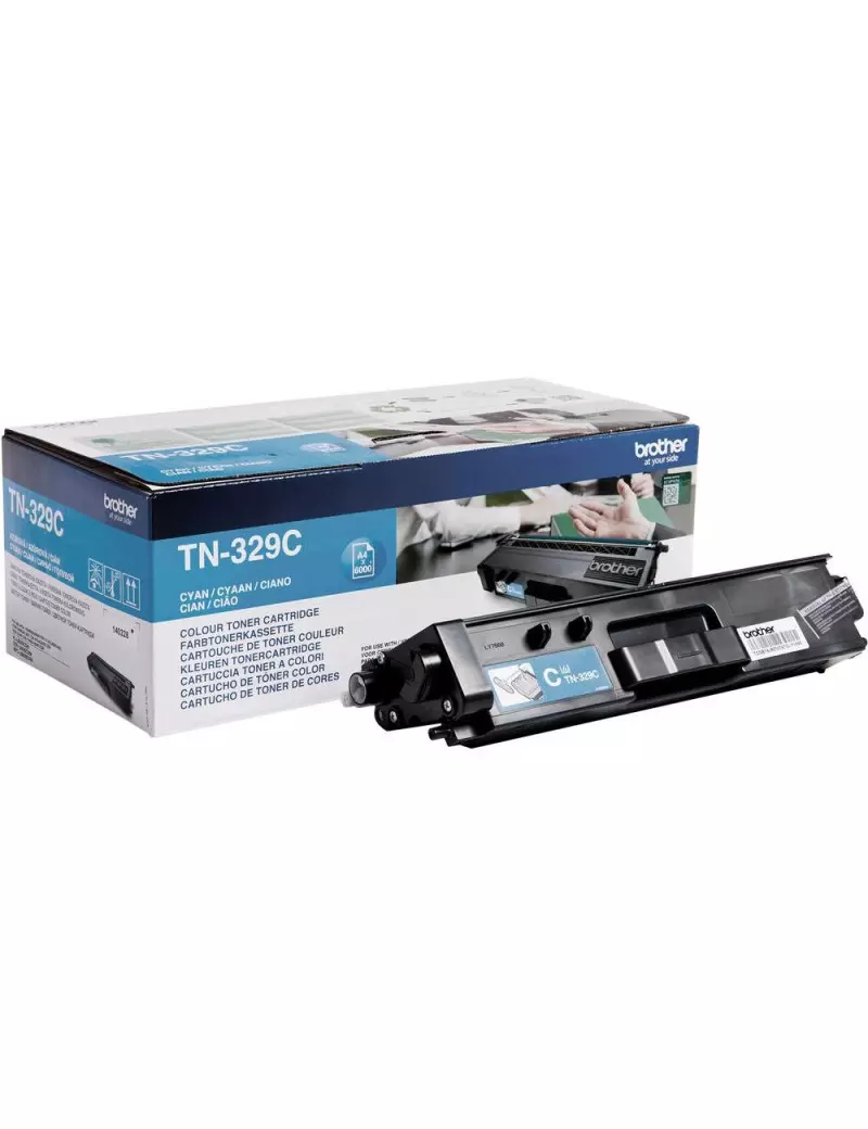 Toner Originale Brother TN-329C (Ciano 6000 Pagine) Toner Originale Brother TN-329C (Ciano 6000 Pagine)