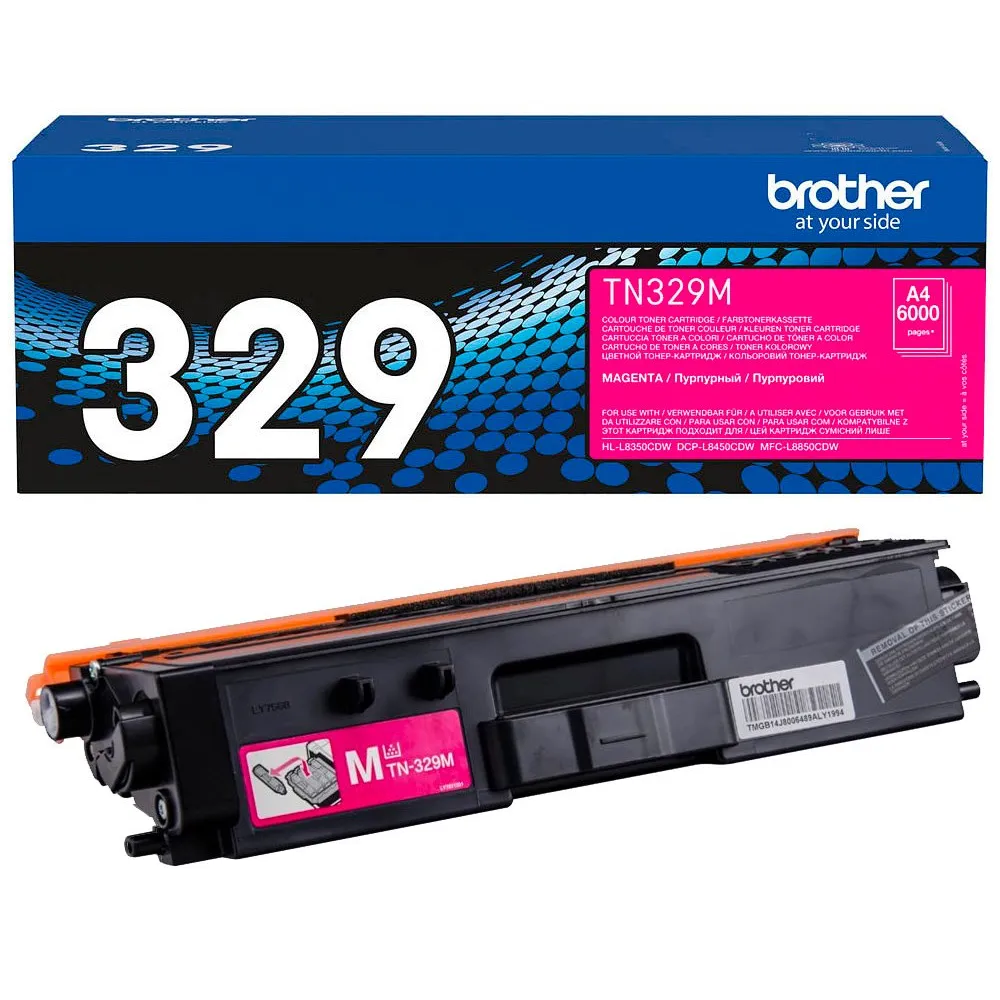 Toner Originale Brother TN-329M (Magenta 6000 Pagine)