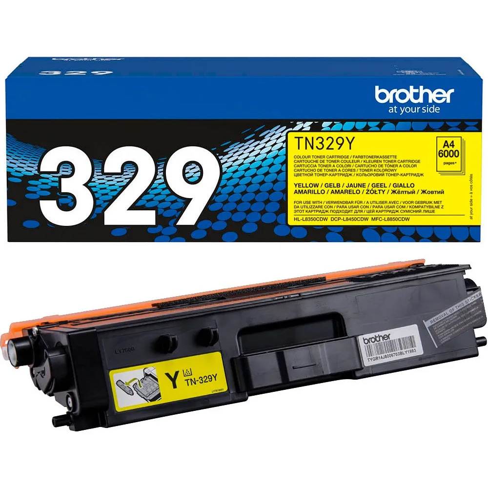 Toner Originale Brother TN-329Y (Giallo 6000 Pagine)