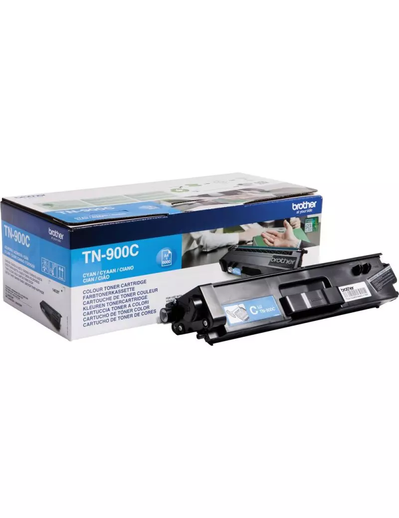 Toner Originale Brother TN-900C (Ciano 6000 Pagine) Toner Originale Brother TN-900C (Ciano 6000 Pagine)