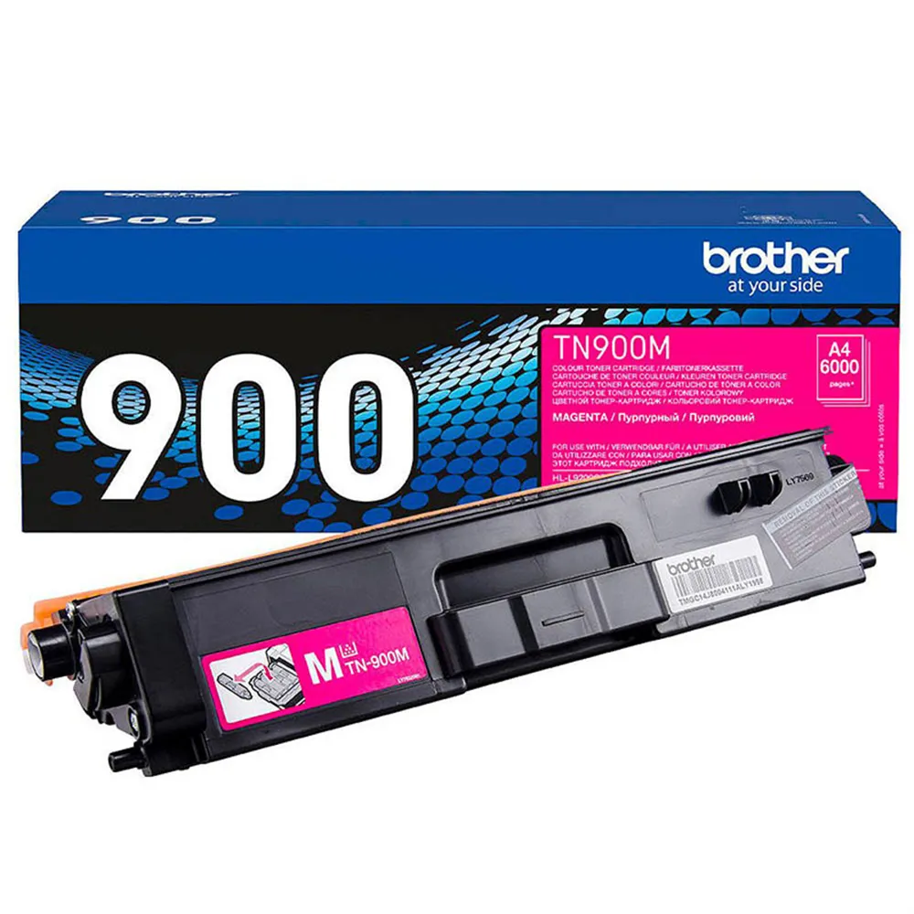 Toner Originale Brother TN-900M (Magenta 6000 Pagine)