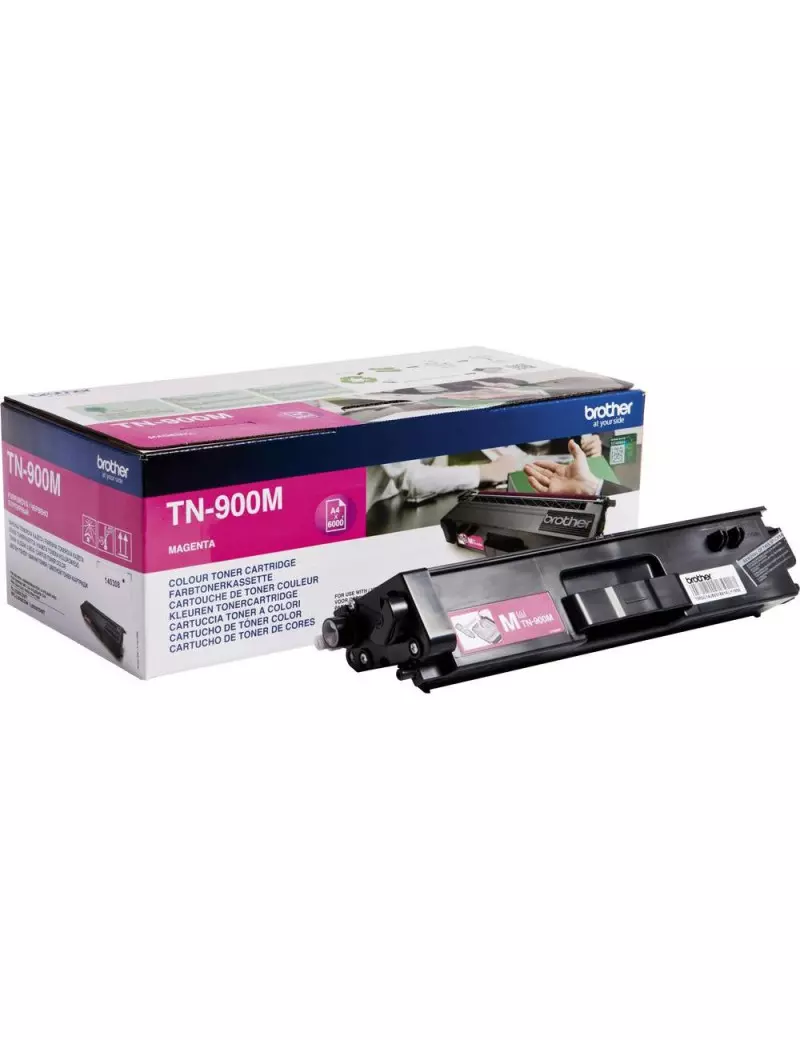 Toner Originale Brother TN-900M (Magenta 6000 Pagine) Toner Originale Brother TN-900M (Magenta 6000 Pagine)