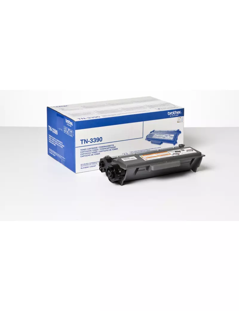 Toner Originale Brother TN-3390 (Nero 12000 pagine) Toner Originale Brother TN-3390 (Nero 12000 pagine)