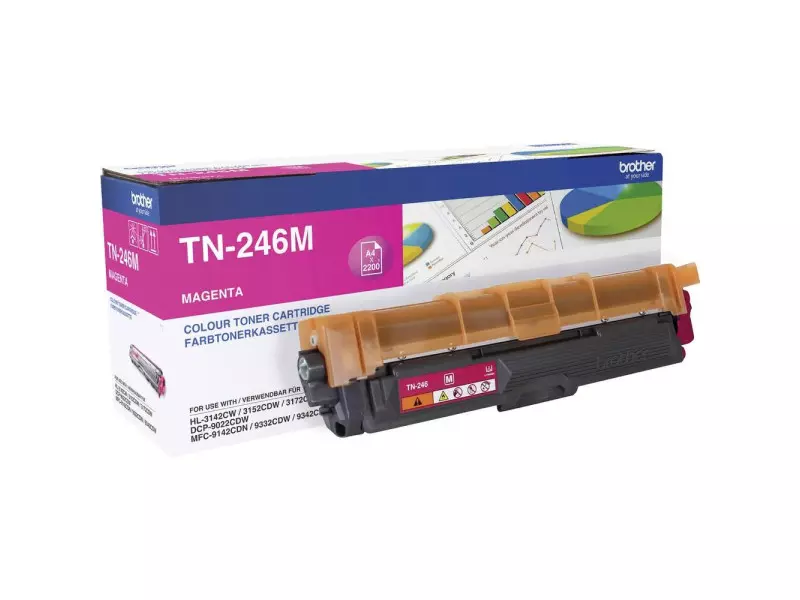 Toner Originale Brother TN-246M (Magenta 2200 pagine)