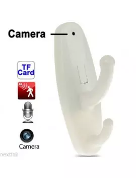 Appendiabiti Spy con Telecamera Nascosta (Bianco)