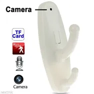 Appendiabiti Spy con Telecamera Nascosta (Bianco)