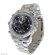 Orologio da Polso Spy con Telecamera Nascosta (Metallo Argento)