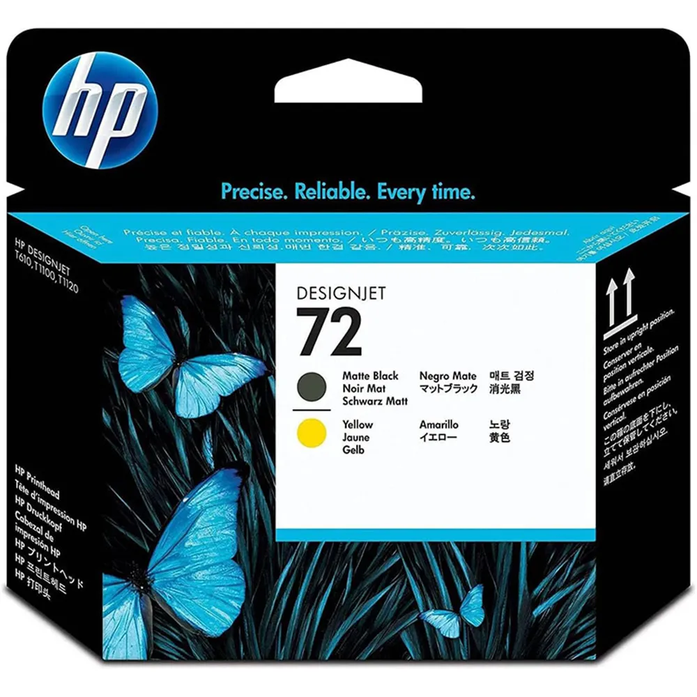 Testina di Stampa Originale HP C9384A 72 (Giallo/Nero Opaco)