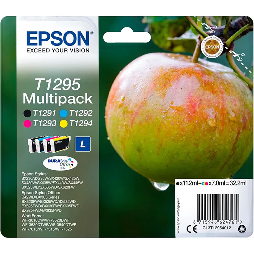 Multipack Cartucce Originali Epson T129540 (Nero e Colori Conf. 4)